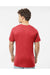 Tultex 290 Mens Jersey Short Sleeve Crewneck T-Shirt Heather Red Model Back