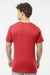 Tultex 290 Mens Jersey Short Sleeve Crewneck T-Shirt Heather Red Model Back