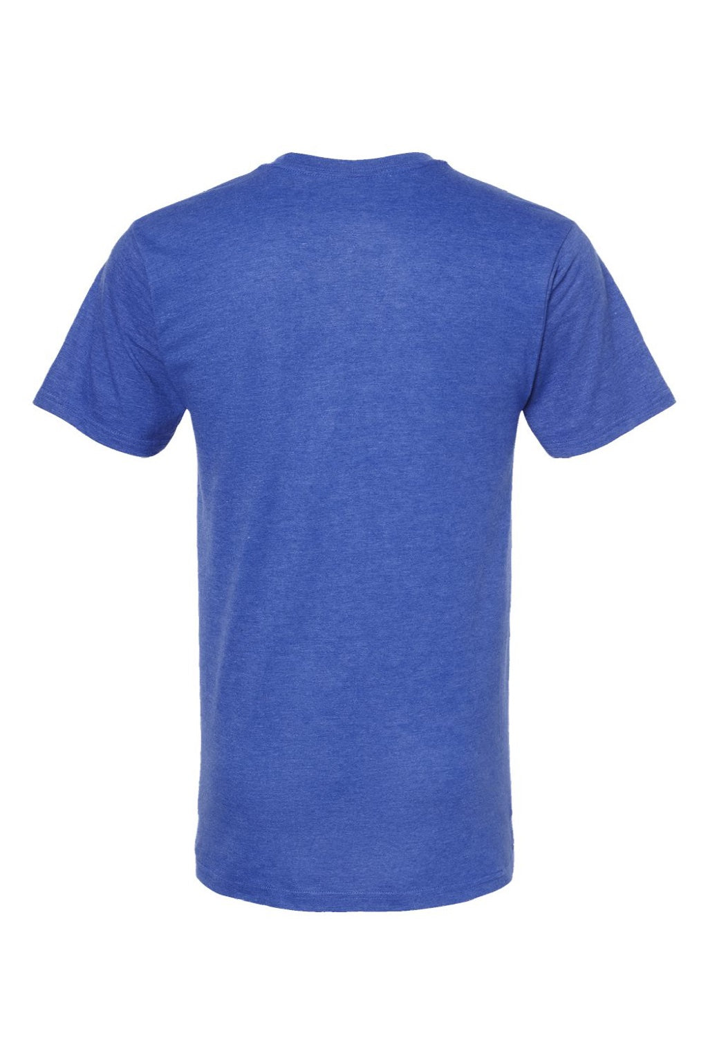 Tultex 290 Mens Jersey Short Sleeve Crewneck T-Shirt Heather Royal Blue Flat Back