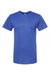 Tultex 290 Mens Jersey Short Sleeve Crewneck T-Shirt Heather Royal Blue Flat Front