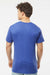 Tultex 290 Mens Jersey Short Sleeve Crewneck T-Shirt Heather Royal Blue Model Back