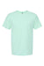 Tultex 290 Mens Jersey Short Sleeve Crewneck T-Shirt Light Mint Green Flat Front