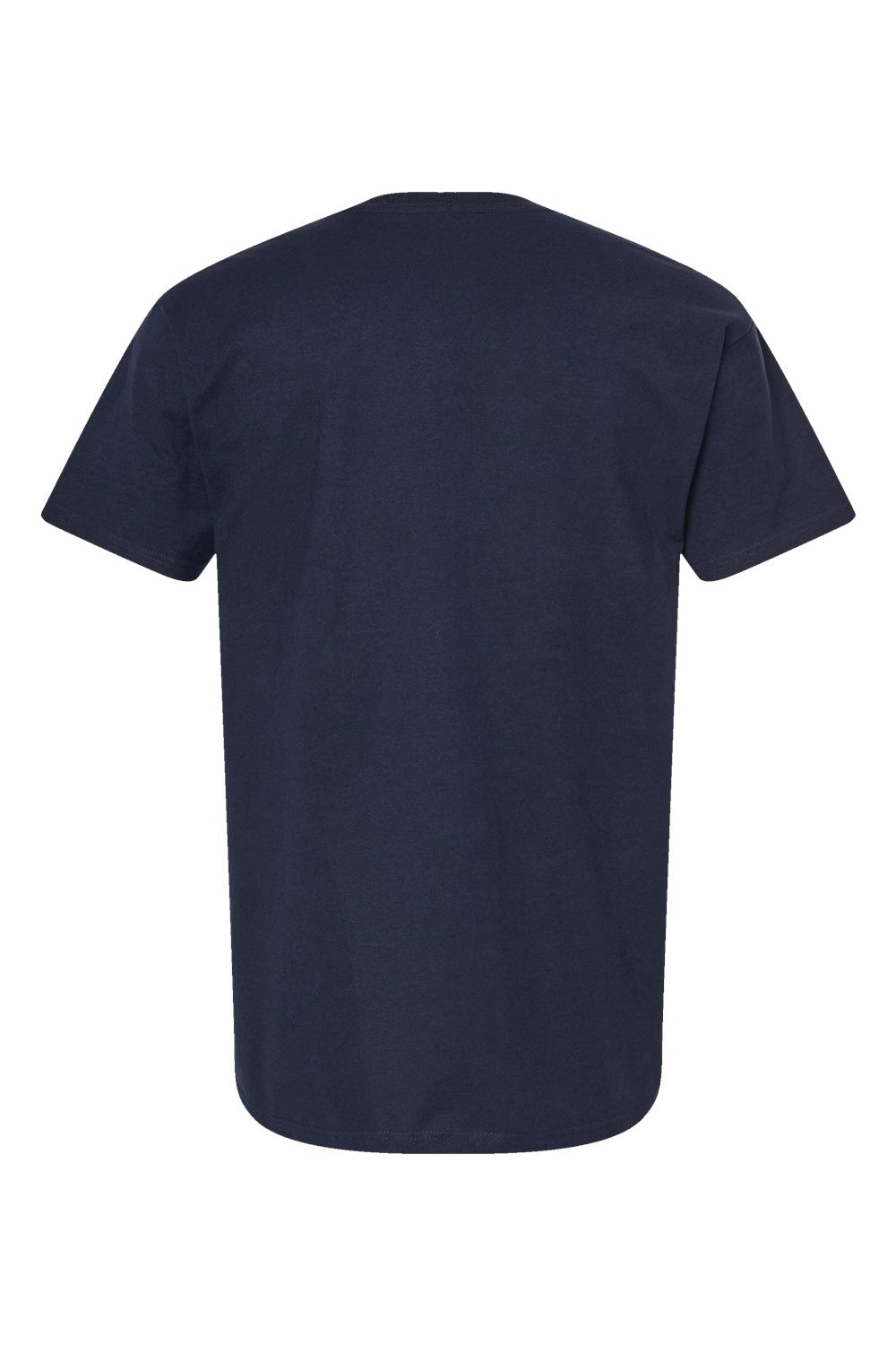 Tultex 290 Mens Jersey Short Sleeve Crewneck T-Shirt Navy Blue Flat Back