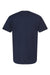 Tultex 290 Mens Jersey Short Sleeve Crewneck T-Shirt Navy Blue Flat Back
