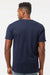 Tultex 290 Mens Jersey Short Sleeve Crewneck T-Shirt Navy Blue Model Back