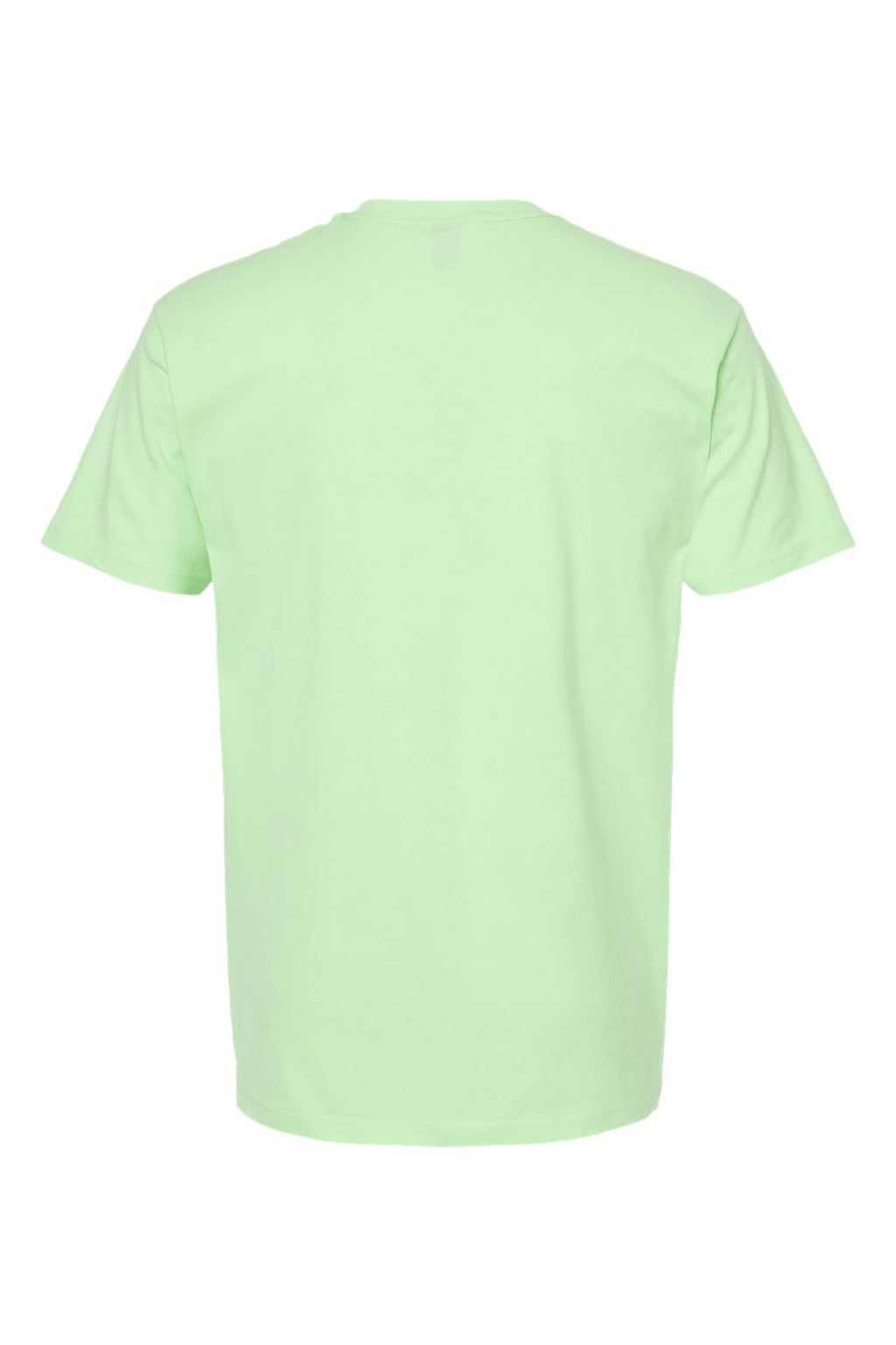 Tultex 290 Mens Jersey Short Sleeve Crewneck T-Shirt Neo Mint Green Flat Back