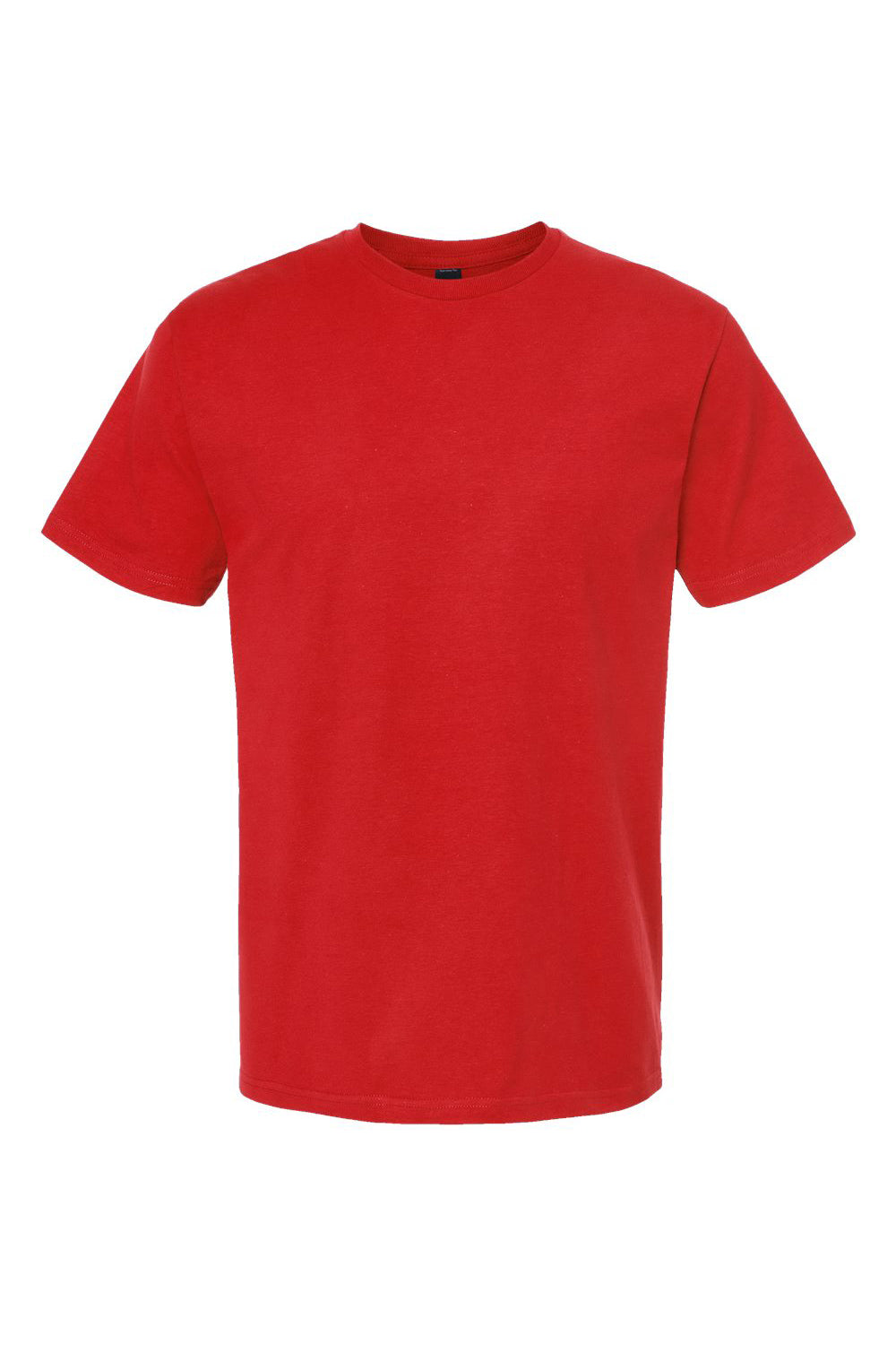 Tultex 290 Mens Jersey Short Sleeve Crewneck T-Shirt Red Flat Front