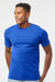 Tultex 290 Mens Jersey Short Sleeve Crewneck T-Shirt Royal Blue Model Front