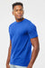 Tultex 290 Mens Jersey Short Sleeve Crewneck T-Shirt Royal Blue Model Side