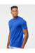 Tultex 290 Mens Jersey Short Sleeve Crewneck T-Shirt Royal Blue Model Side