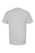 Tultex 290 Mens Jersey Short Sleeve Crewneck T-Shirt Silver Grey Flat Back