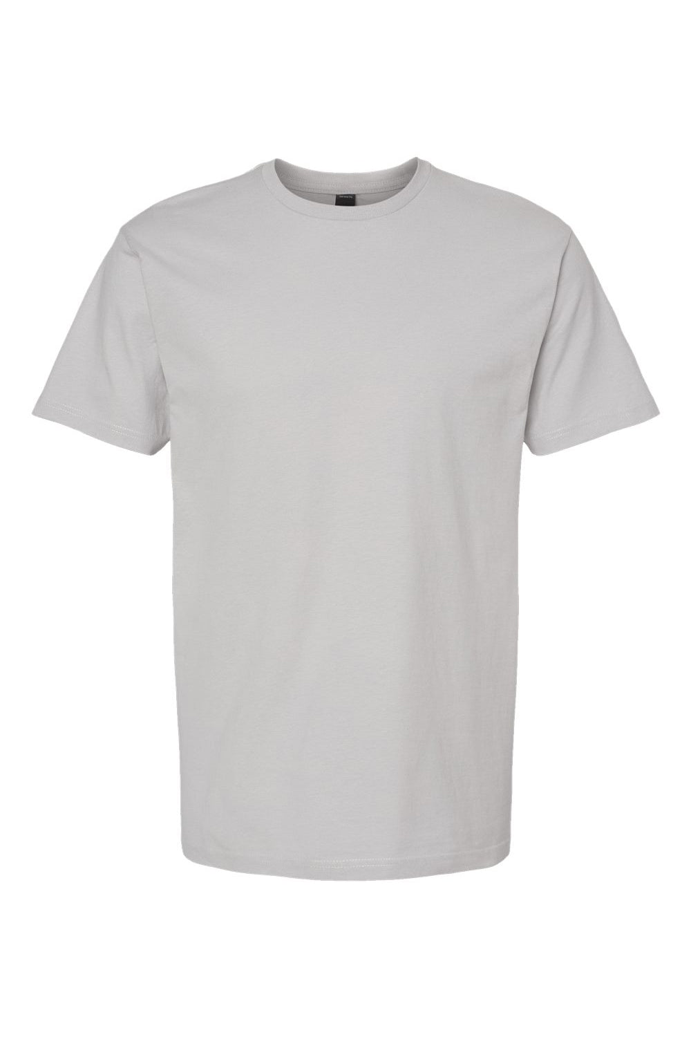 Tultex 290 Mens Jersey Short Sleeve Crewneck T-Shirt Silver Grey Flat Front