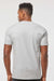 Tultex 290 Mens Jersey Short Sleeve Crewneck T-Shirt Silver Grey Model Back