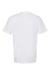 Tultex 290 Mens Jersey Short Sleeve Crewneck T-Shirt White Flat Back