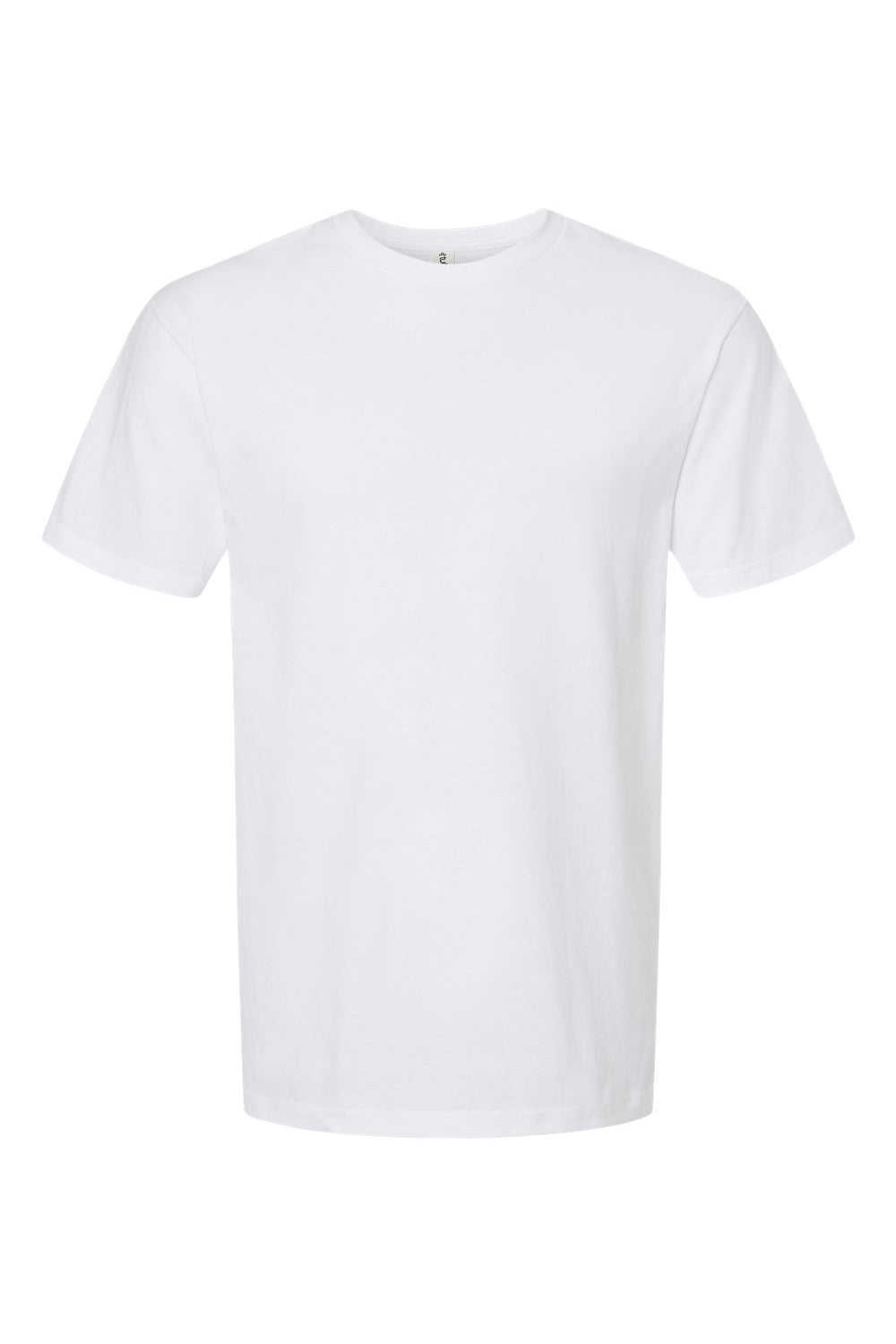 Tultex 290 Mens Jersey Short Sleeve Crewneck T-Shirt White Flat Front