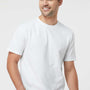 Tultex Mens Jersey Short Sleeve Crewneck T-Shirt - White