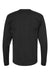 Tultex 291 Mens Jersey Long Sleeve Crewneck T-Shirt Black Flat Back