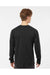 Tultex 291 Mens Jersey Long Sleeve Crewneck T-Shirt Black Model Back