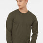Tultex Mens Jersey Long Sleeve Crewneck T-Shirt - Grape Leaf Green
