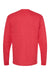 Tultex 291 Mens Jersey Long Sleeve Crewneck T-Shirt Heather Red Flat Back