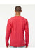 Tultex 291 Mens Jersey Long Sleeve Crewneck T-Shirt Heather Red Model Back