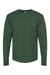 Tultex 291 Mens Jersey Long Sleeve Crewneck T-Shirt Hunter Green Flat Front