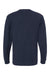 Tultex 291 Mens Jersey Long Sleeve Crewneck T-Shirt Navy Blue Flat Back