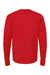Tultex 291 Mens Jersey Long Sleeve Crewneck T-Shirt Red Flat Back