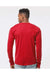 Tultex 291 Mens Jersey Long Sleeve Crewneck T-Shirt Red Model Back