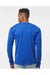 Tultex 291 Mens Jersey Long Sleeve Crewneck T-Shirt Royal Blue Model Back