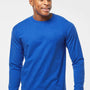 Tultex Mens Jersey Long Sleeve Crewneck T-Shirt - Royal Blue