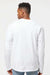 Tultex 291 Mens Jersey Long Sleeve Crewneck T-Shirt White Model Back
