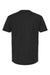 Tultex 293 Mens Jersey Short Sleeve Crewneck T-Shirt w/ Pocket Black Flat Back