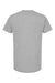 Tultex 293 Mens Jersey Short Sleeve Crewneck T-Shirt w/ Pocket Heather Grey Flat Back