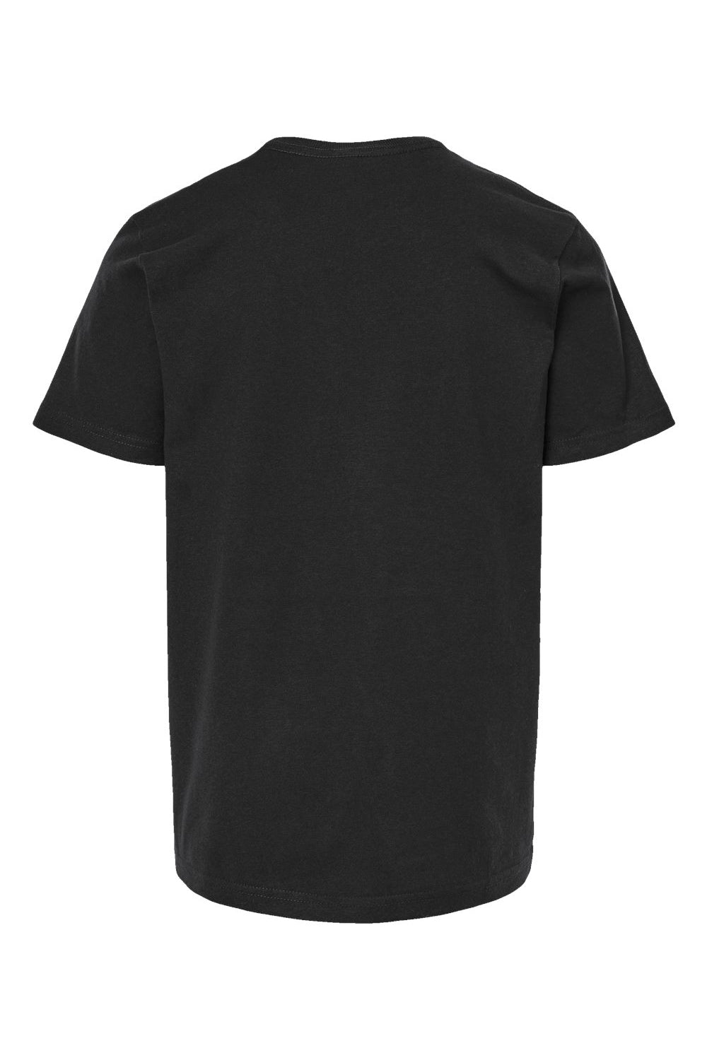 Tultex 295 Youth Jersey Short Sleeve Crewneck T-Shirt Black Flat Back