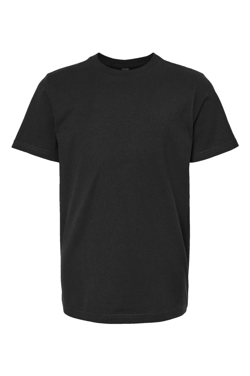 Tultex 295 Youth Jersey Short Sleeve Crewneck T-Shirt Black Flat Front