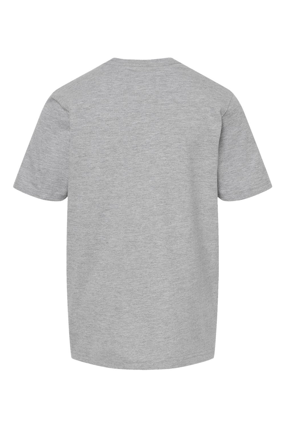 Tultex 295 Youth Jersey Short Sleeve Crewneck T-Shirt Heather Grey Flat Back
