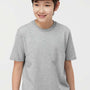 Tultex Youth Jersey Short Sleeve Crewneck T-Shirt - Heather Grey - Closeout