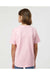 Tultex 295 Youth Jersey Short Sleeve Crewneck T-Shirt Light Pink Model Back
