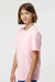 Tultex 295 Youth Jersey Short Sleeve Crewneck T-Shirt Light Pink Model Side