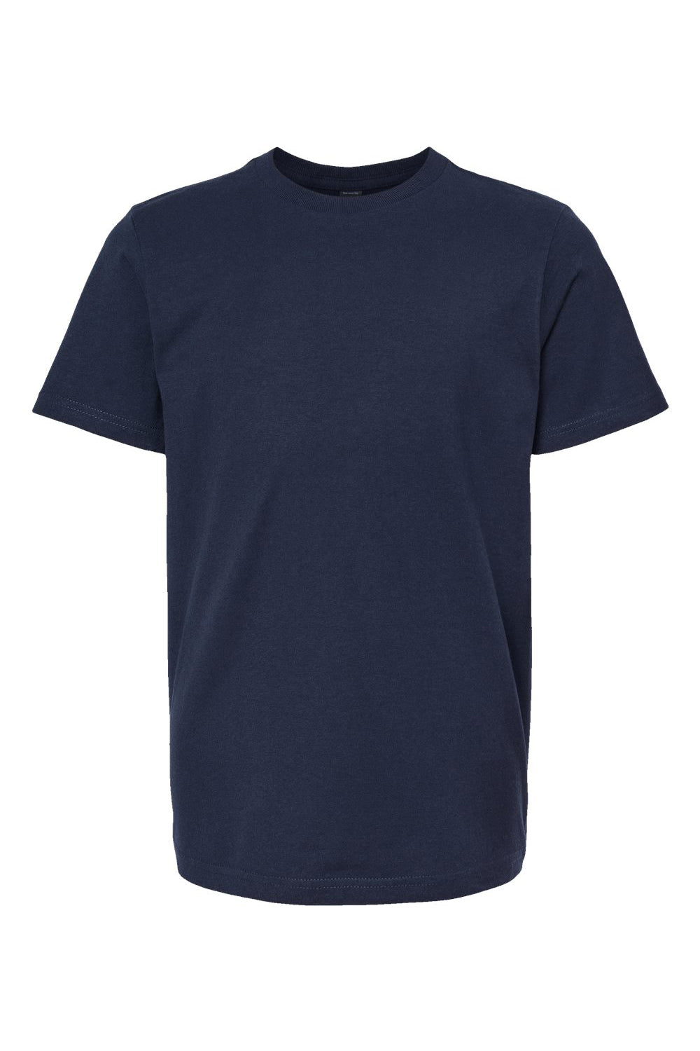 Tultex 295 Youth Jersey Short Sleeve Crewneck T-Shirt Navy Blue Flat Front
