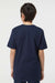 Tultex 295 Youth Jersey Short Sleeve Crewneck T-Shirt Navy Blue Model Back