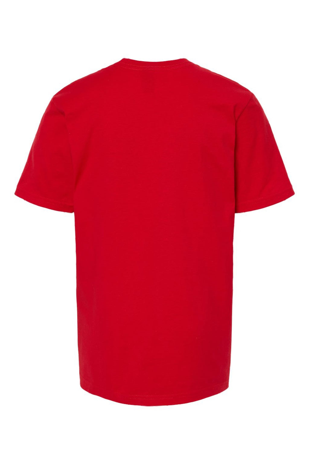 Tultex 295 Youth Jersey Short Sleeve Crewneck T-Shirt Red Flat Back