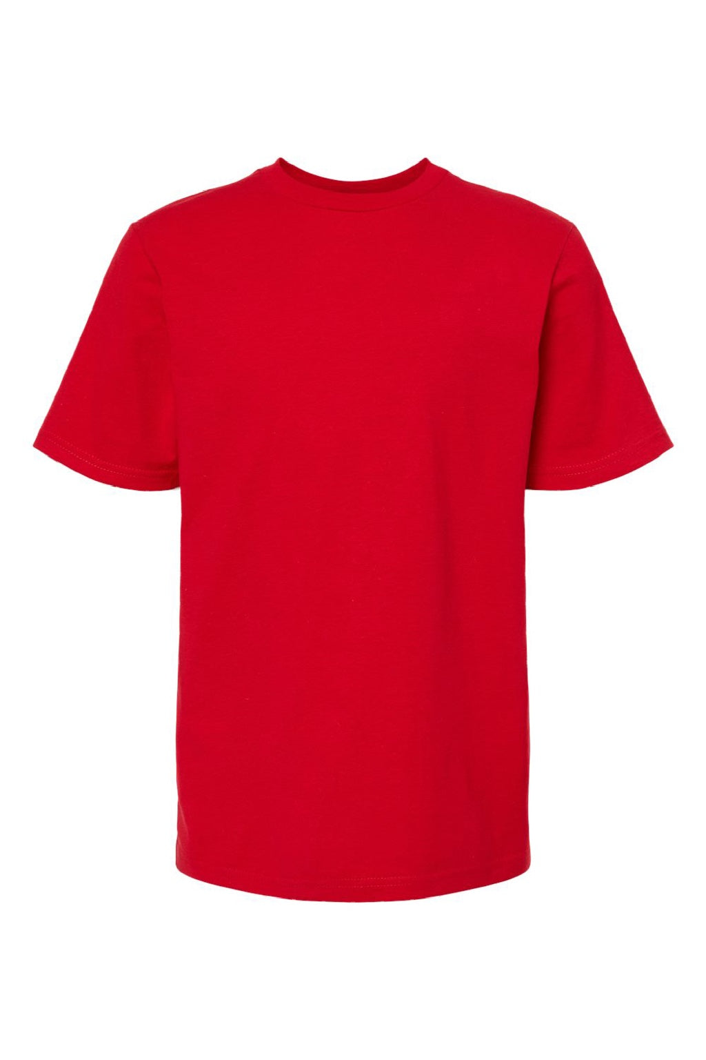 Tultex 295 Youth Jersey Short Sleeve Crewneck T-Shirt Red Flat Front