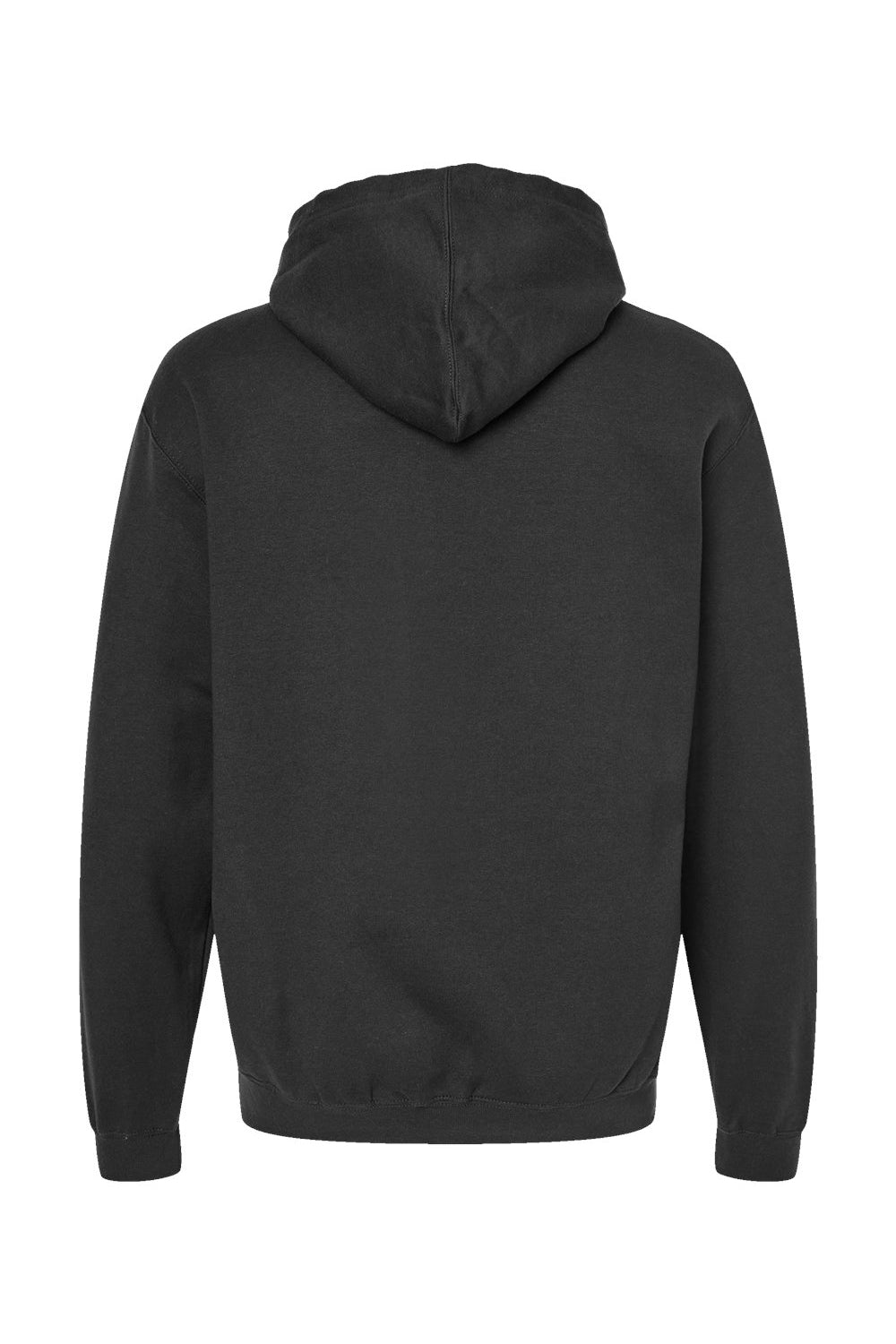 Tultex 320 Mens Fleece Hooded Sweatshirt Hoodie Black Flat Back