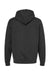 Tultex 320 Mens Fleece Hooded Sweatshirt Hoodie w/ Pouch Pocket Black Flat Back