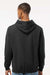 Tultex 320 Mens Fleece Hooded Sweatshirt Hoodie w/ Pouch Pocket Black Model Back