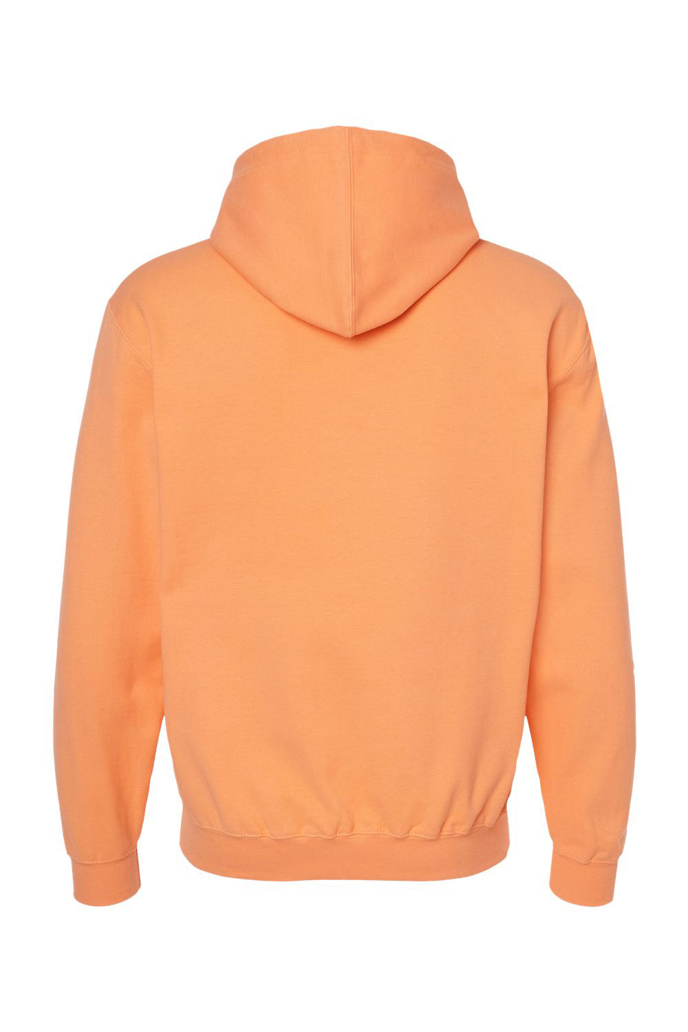 Tultex 320 Mens Fleece Hooded Sweatshirt Hoodie w/ Pouch Pocket Cantaloupe Orange Flat Back