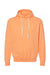 Tultex 320 Mens Fleece Hooded Sweatshirt Hoodie w/ Pouch Pocket Cantaloupe Orange Flat Front