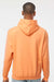 Tultex 320 Mens Fleece Hooded Sweatshirt Hoodie w/ Pouch Pocket Cantaloupe Orange Model Back